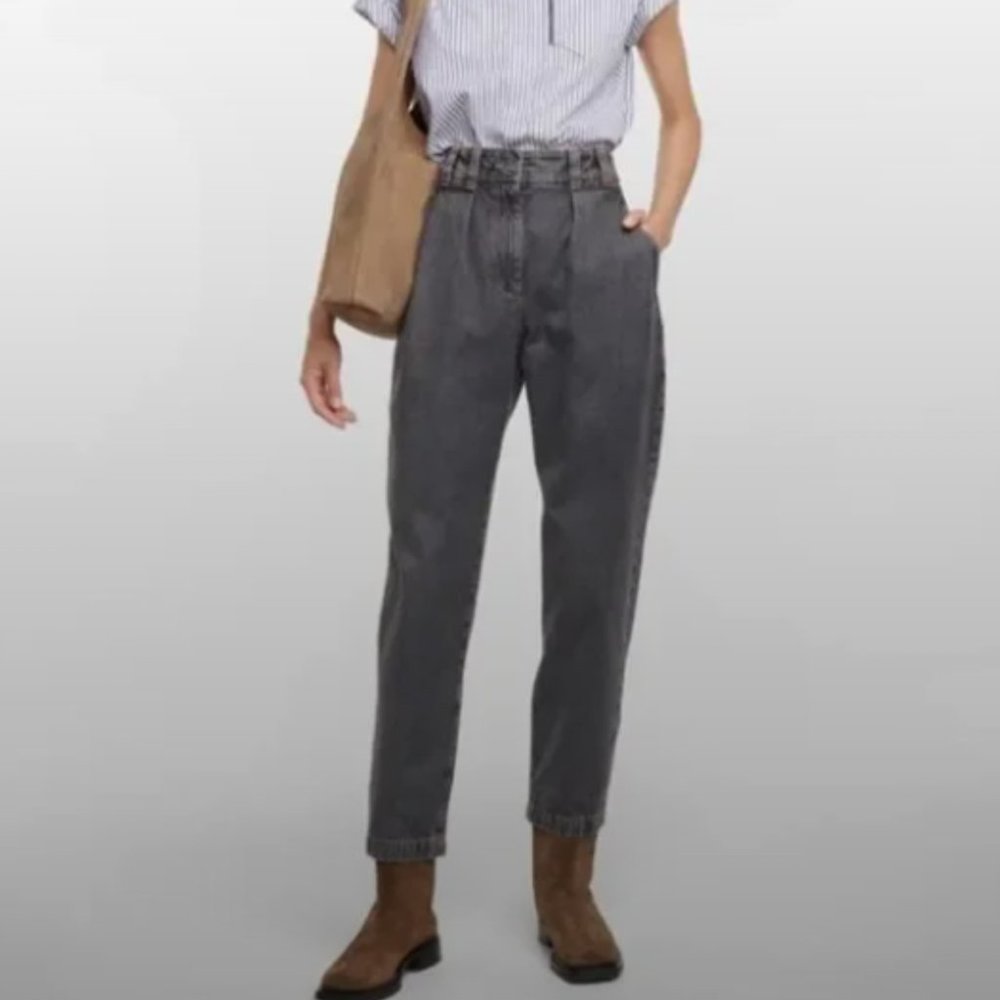 Who What Wear High Waisted Tapered Jeans